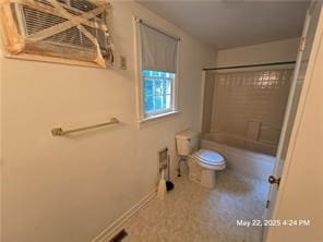 300 Irvington Rd, Kilmarnock, VA 22482 - bathroom featuring toilet and shower / tub combination