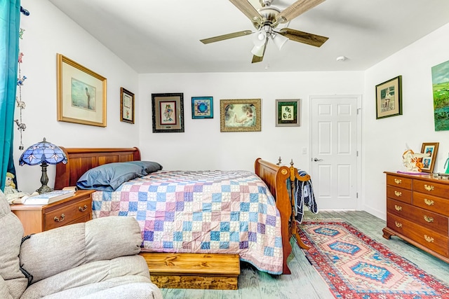 274 Regina Rd, Lancaster, VA 22503 - bedroom featuring wood finished floors and a ceiling fan