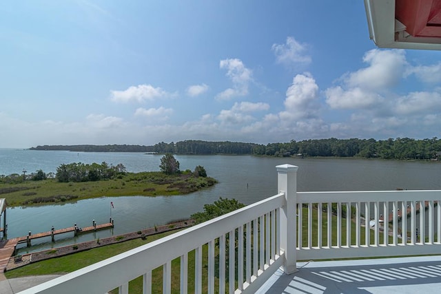 744 Possum Point Prt, Haywood, VA 23138 - balcony featuring a water view