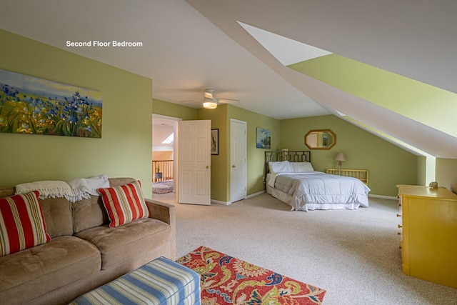 30 Heatherfield Ct, Kilmarnock, VA 22482 - carpeted bedroom with baseboards and ceiling fan