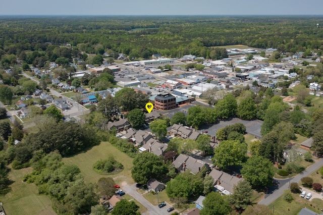 30 Heatherfield Ct, Kilmarnock, VA 22482 - aerial overview of property's location featuring a forest and nearby suburban area