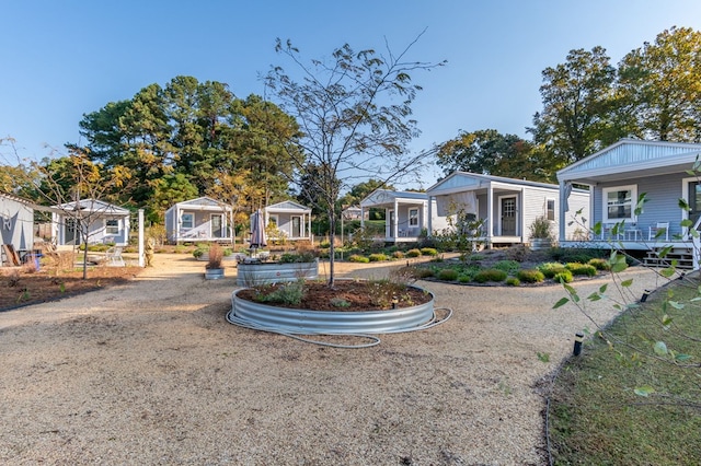 view of front of home with covered porch