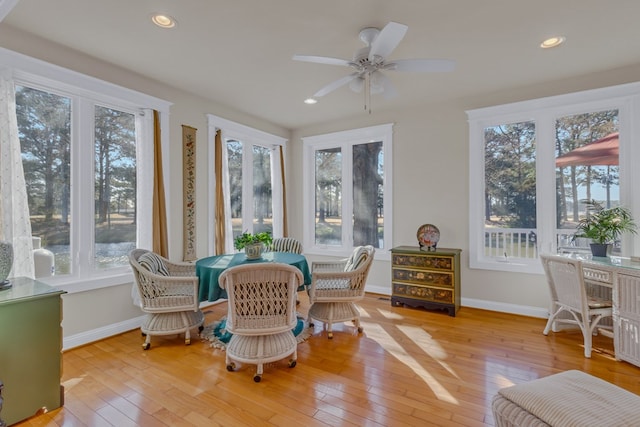 sunroom with french doors