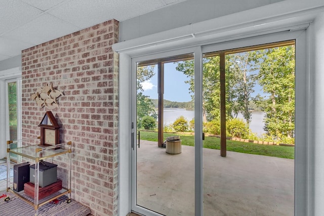 604 High Point Trl, Heathsville, VA 22473 - entryway featuring a water view and healthy amount of natural light