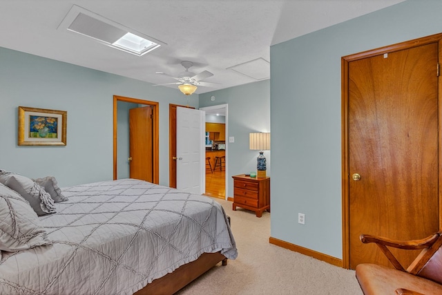 604 High Point Trl, Heathsville, VA 22473 - bedroom with light colored carpet and a ceiling fan