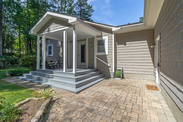 604 High Point Trl, Heathsville, VA 22473 - property entrance featuring covered porch