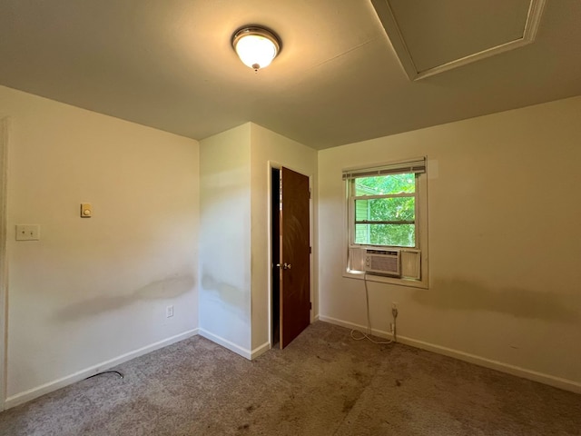 448 Poor Jack Rd, Montross, VA 22520 - spare room featuring cooling unit, carpet flooring, and baseboards