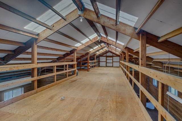 view of attic