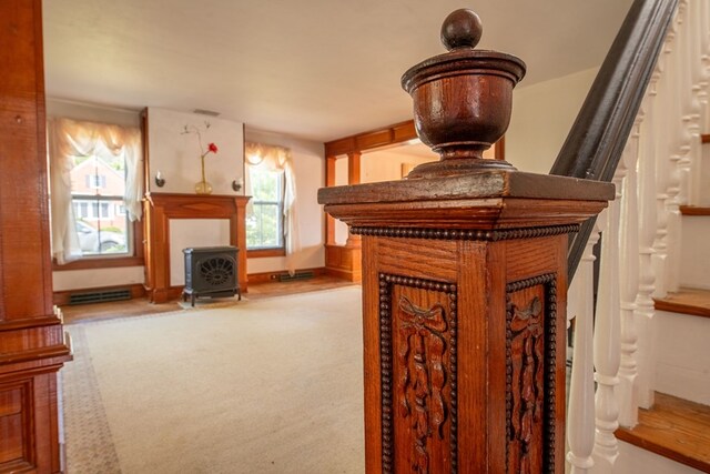 interior details featuring carpet floors and visible vents
