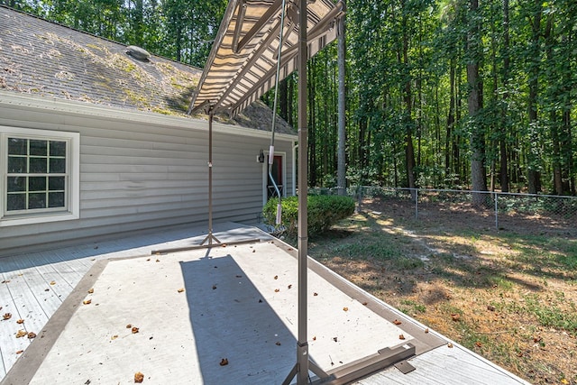 889 Taylors Creek Rd, Weems, VA 22576 - view of patio / terrace featuring a wooden deck