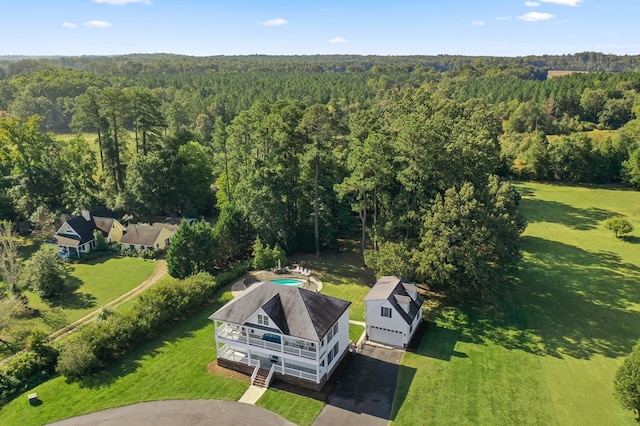 480 Rockingham Rd, Dunnsville, VA 22454 - drone / aerial view featuring a view of trees