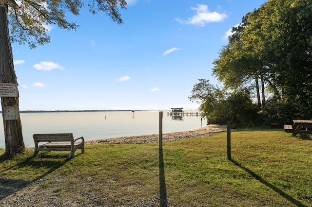 480 Rockingham Rd, Dunnsville, VA 22454 - view of yard with a water view