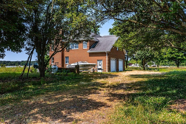 view of home's exterior featuring a garage