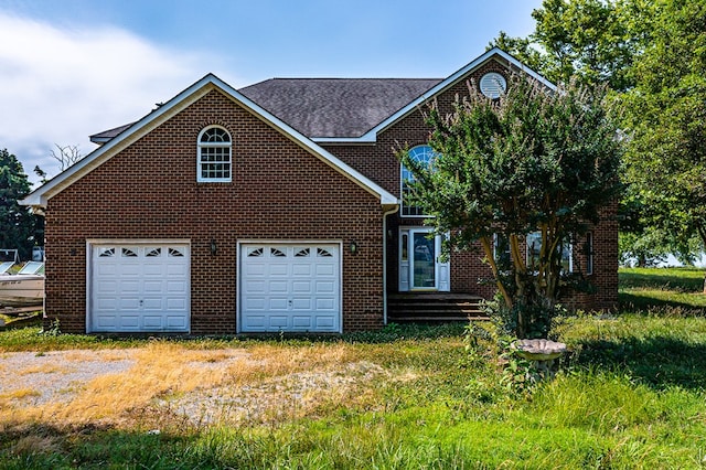 front of property featuring a garage