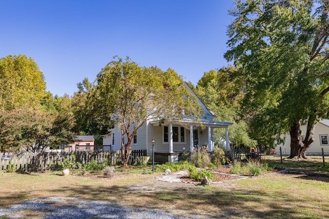 view of front of property