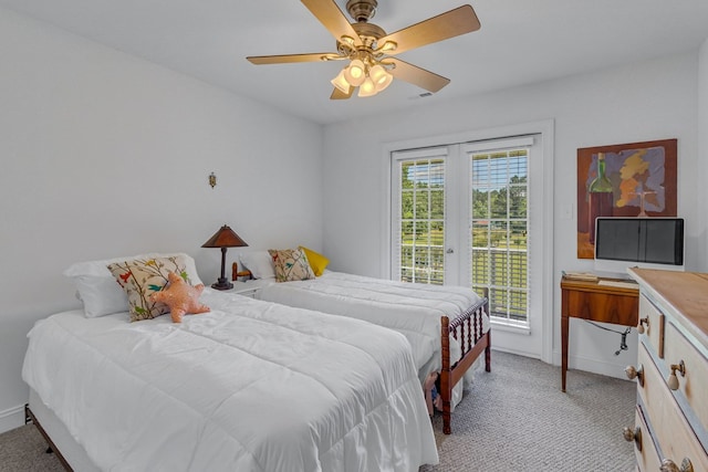 170 Rappa Run Rd, Topping, VA 23169 - bedroom featuring access to exterior, baseboards, and light carpet