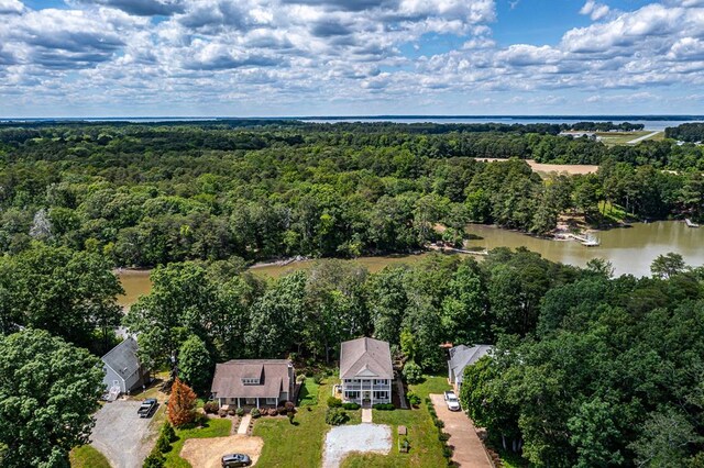 170 Rappa Run Rd, Topping, VA 23169 - bird's eye view of a forest and a large body of water