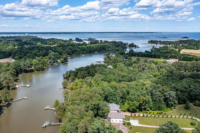 170 Rappa Run Rd, Topping, VA 23169 - drone / aerial view of a large body of water