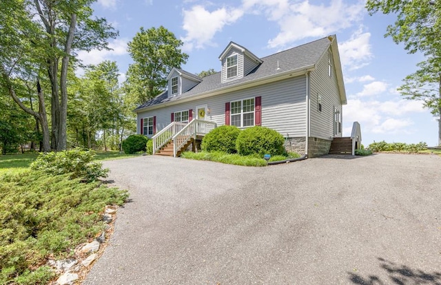 151 Bald Eagle Dr, Montross, VA 22520 - cape cod house with driveway