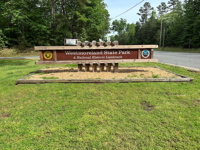 151 Bald Eagle Dr, Montross, VA 22520 - community / neighborhood sign featuring a lawn