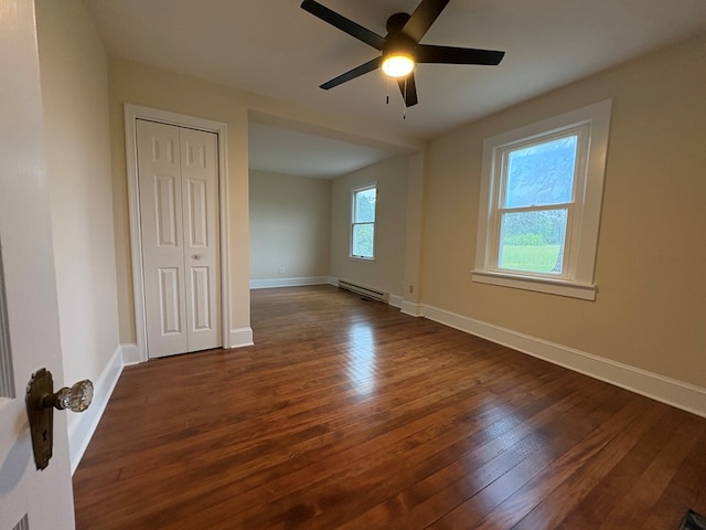 15073 Richmond Rd, Callao, VA 22435 - unfurnished room with ceiling fan and wood finished floors