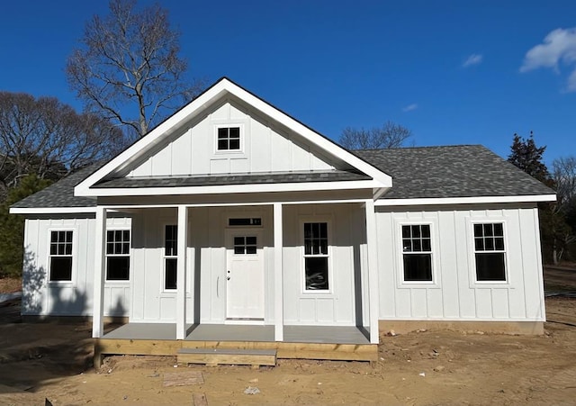 exterior space with a porch