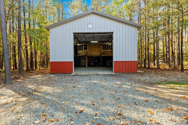 view of outdoor structure