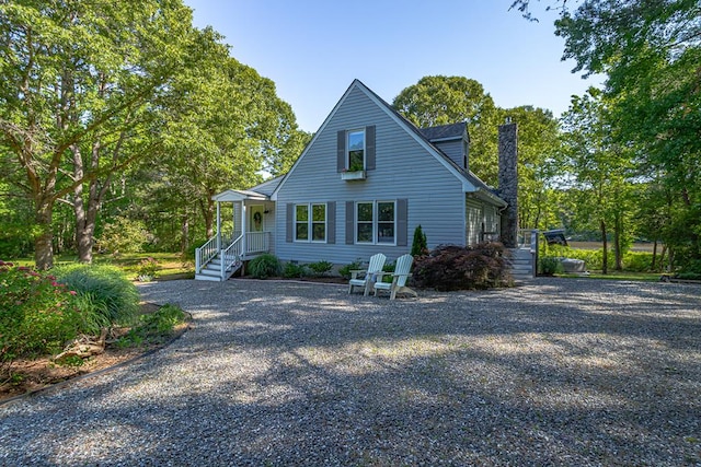 1198 Knights Landing Dr, Heathsville, VA 22473 - view of front facade with a chimney