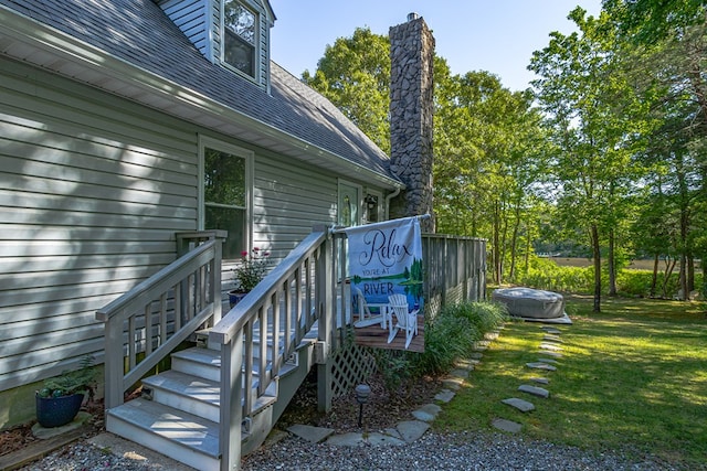 1198 Knights Landing Dr, Heathsville, VA 22473 - wooden deck featuring a lawn