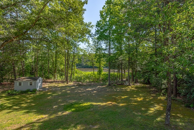 1198 Knights Landing Dr, Heathsville, VA 22473 - view of grassy yard featuring an outbuilding
