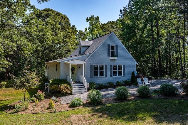 1198 Knights Landing Dr, Heathsville, VA 22473 - view of front of home with a front yard