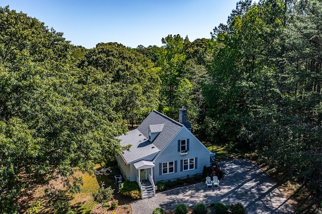 1198 Knights Landing Dr, Heathsville, VA 22473 - aerial view of property and surrounding area with a heavily wooded area