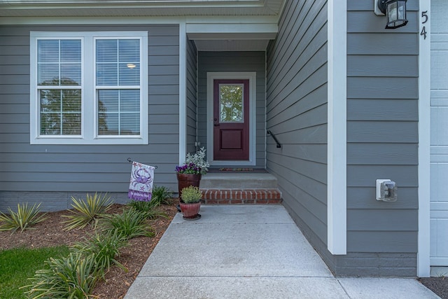 view of property entrance