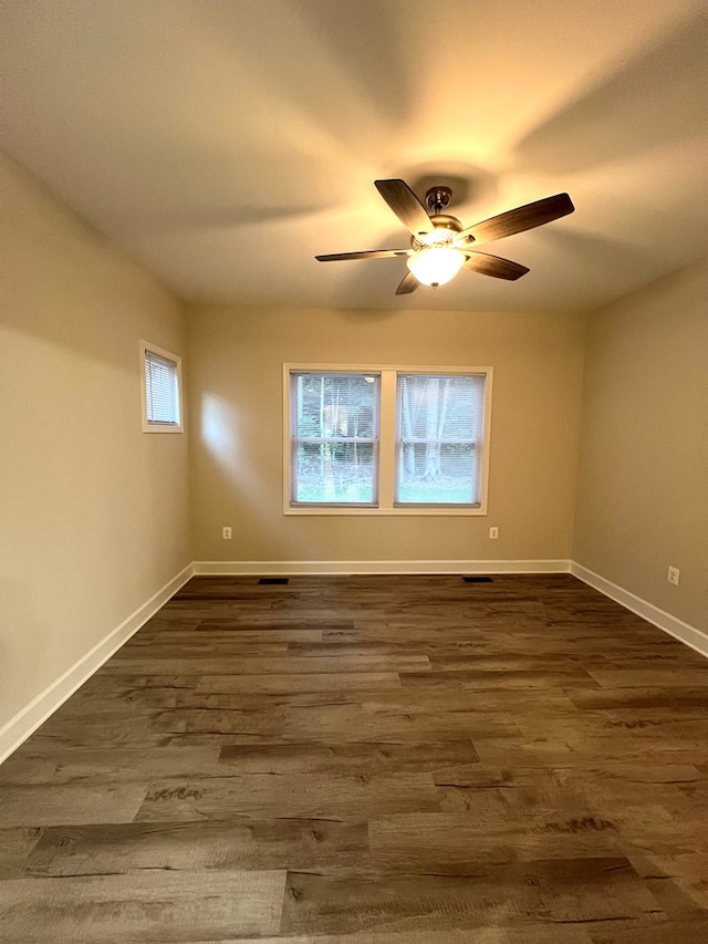 94 Dingley Rd, Va, VA 22520 - empty room featuring healthy amount of natural light, dark wood finished floors, and ceiling fan