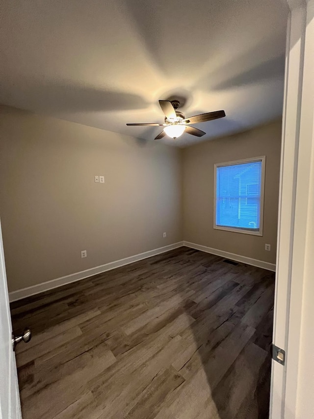94 Dingley Rd, Va, VA 22520 - empty room featuring a ceiling fan and dark wood-style floors
