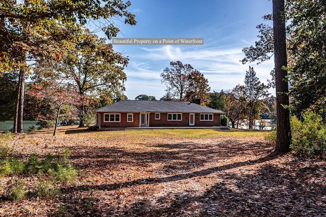 view of ranch-style home