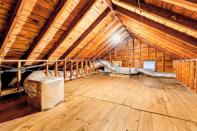 view of attic