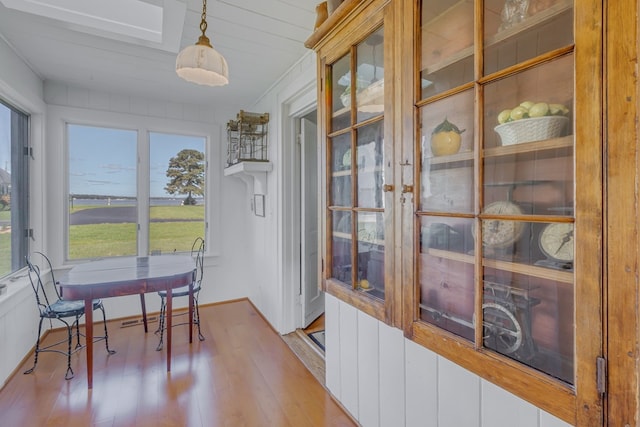 view of sunroom