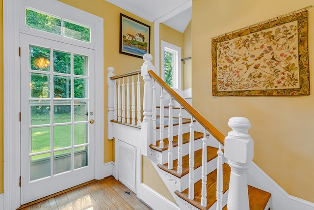 19 Cedardale Ln, Irvington, VA 22480 - stairs with wood-type flooring