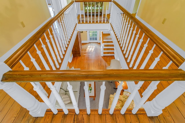 19 Cedardale Ln, Irvington, VA 22480 - stairway with a towering ceiling and wood finished floors