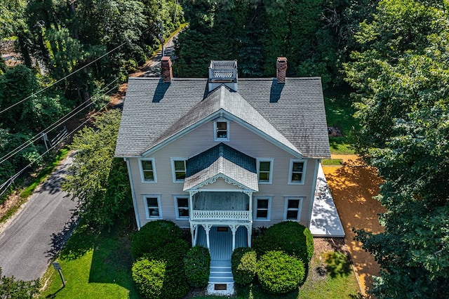 19 Cedardale Ln, Irvington, VA 22480 - victorian home featuring a chimney and roof with shingles