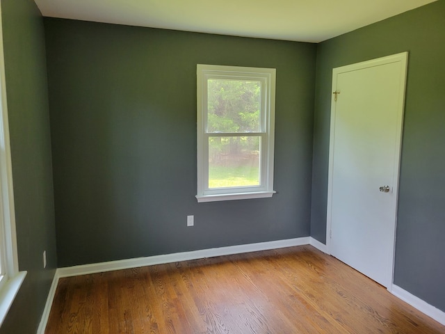 467 The Hook Rd, Warsaw, VA 22572 - spare room featuring wood finished floors and baseboards