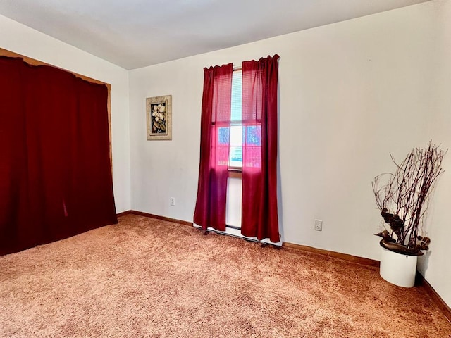 view of carpeted empty room