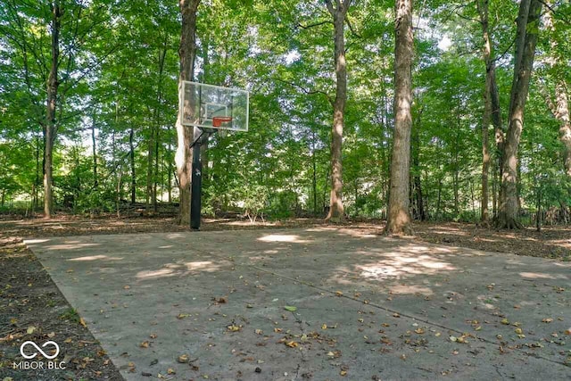 view of basketball court