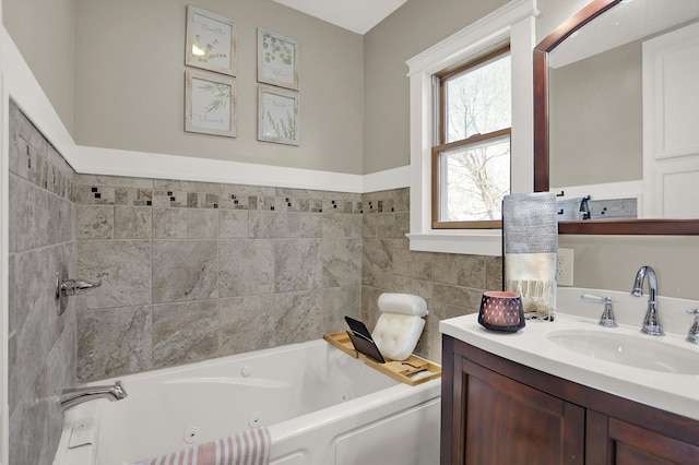 bathroom with vanity