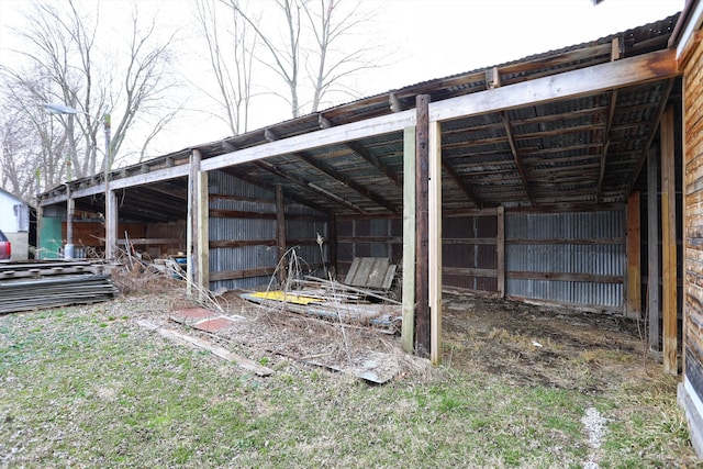 view of shed / structure