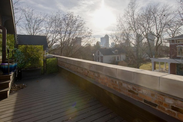 view of wooden terrace