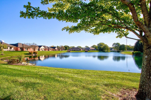 view of property view of water