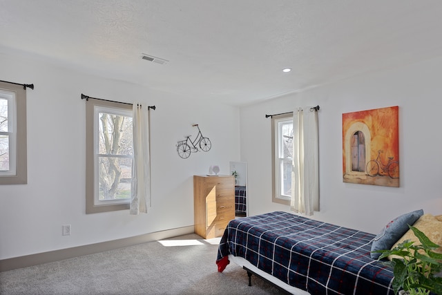 bedroom featuring carpet flooring