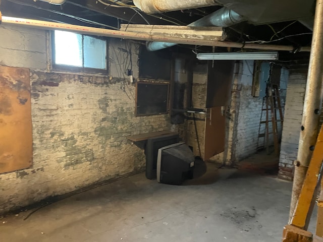 view of basement